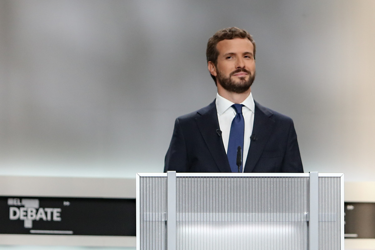 Casado debate electoral 10N (imagen atril)