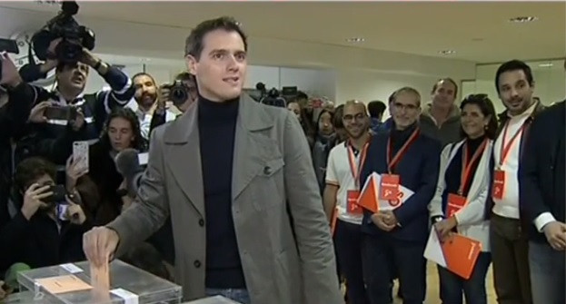 Albert Rivera votando elecciones 2019