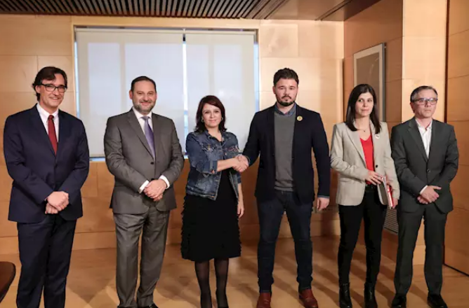 Encuentro PSOE ERC pacto investidura