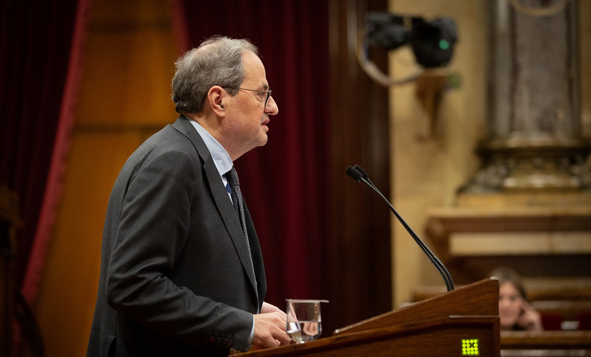 Quim Torra Pleno del Parlament 17 de diciembre