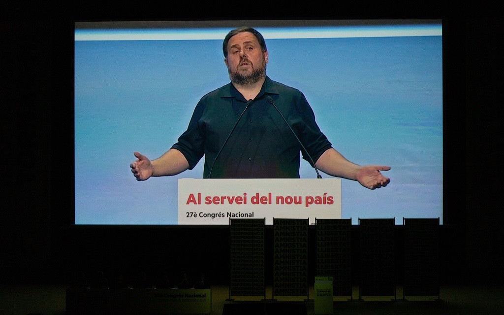 Imagen de Oriol Junqueras en el 28 Congrés Nacinal de ERC