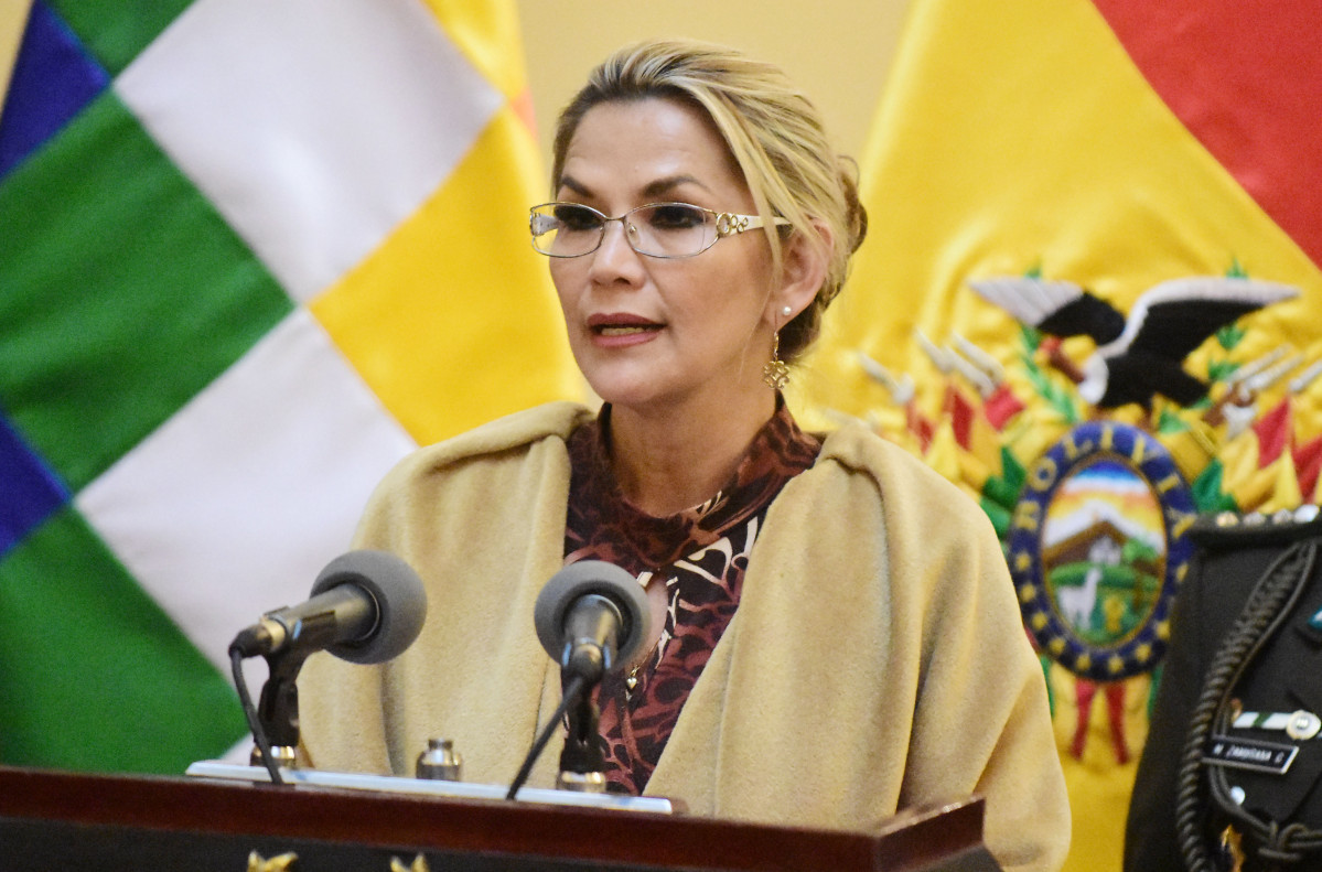 Jeanine Áñez, presidenta interina de Bolivia