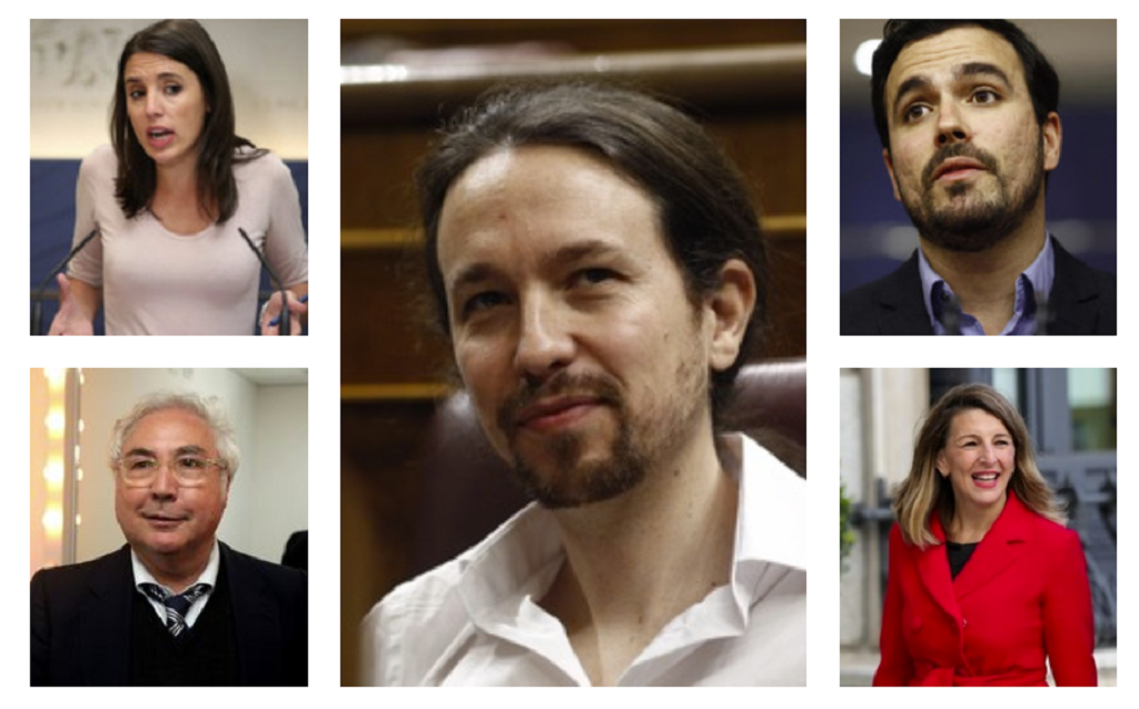 Ministras y ministros de Podemos