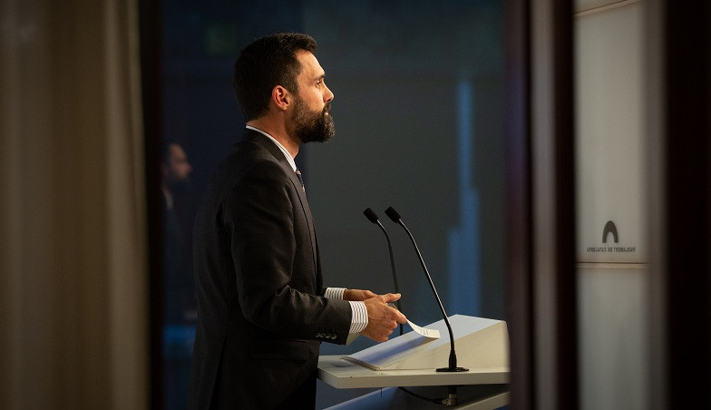 El presidente del Parlament de Catalunya Roger Torrent