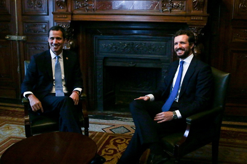 Juan Guaidó y Pablo Casado