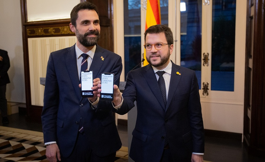 Roger Torrent y Pere Aragonès Presupuestos 2020