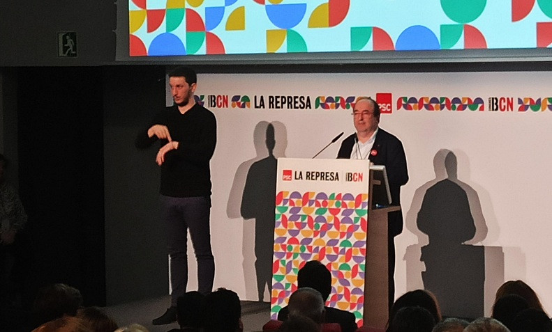 Miquel Iceta en el Congreso del PSC