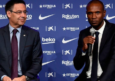 Bartomeu con Abidal (recurso)