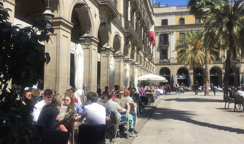 Terrazas plaza Reial