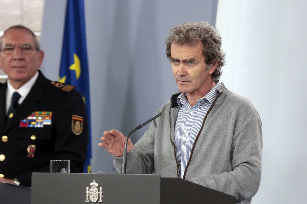 El director del Centro de Coordinación de Alertas y Emergencias Sanitarias del Ministerio, Fernando Simón, interviene en rueda de prensa