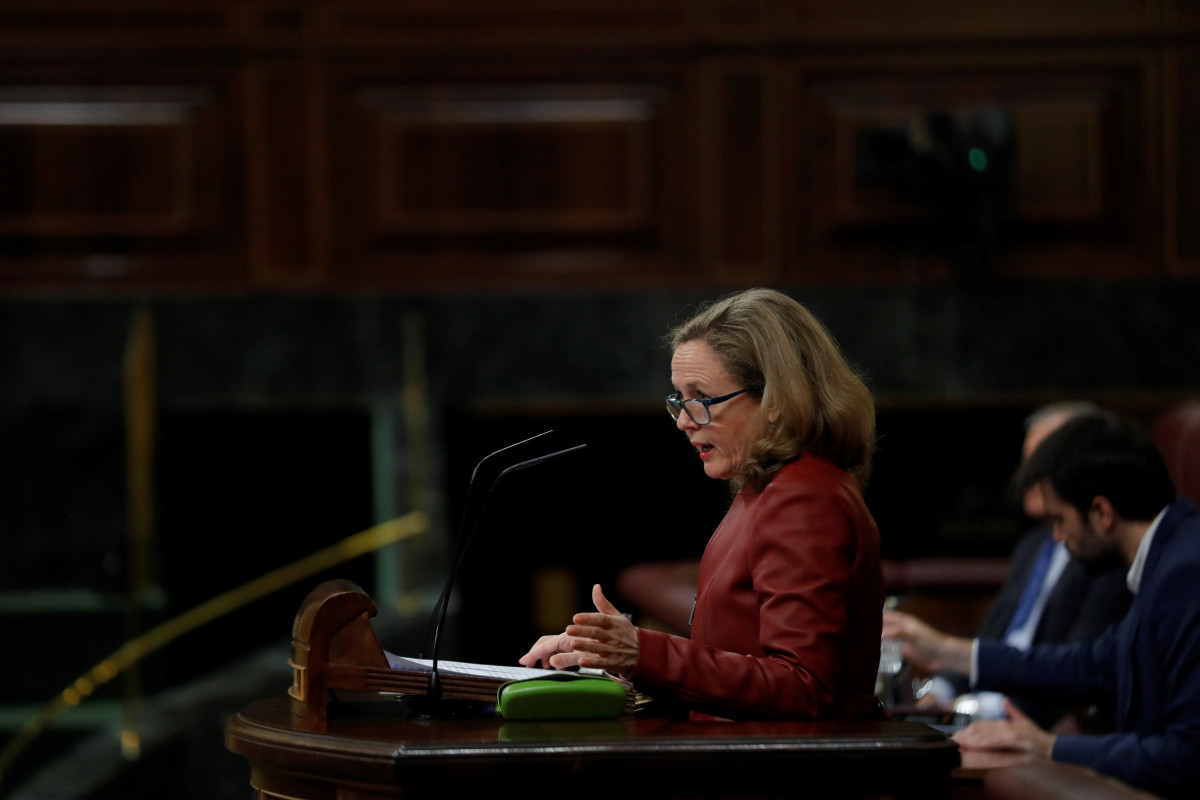 La vicepresidenta tercera del Gobierno y ministra de Asuntos Económicos y Transformación Digital, Nadia Calviño.