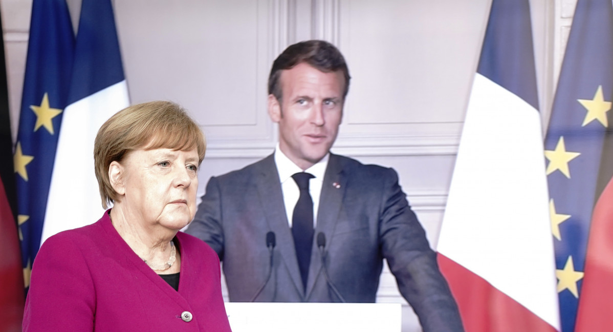 Merkel and Macron press conference