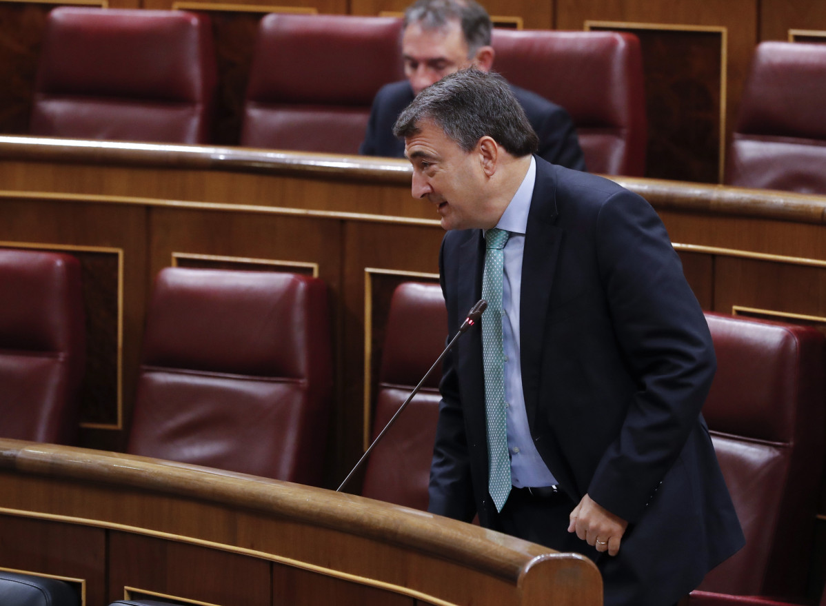 El portavoz del PNV, Aitor Esteban, en el Congreso.