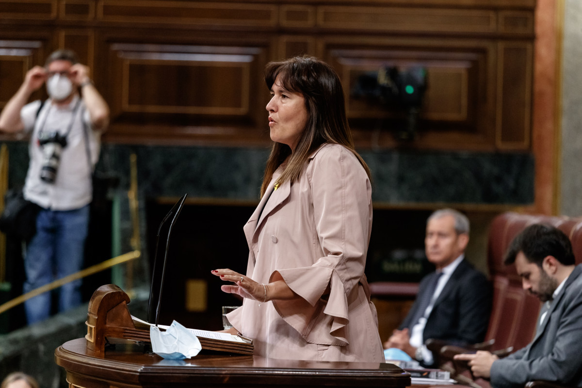 La portaveu del Grup JxCat al Congrés dels Diputats, Laura Borràs. Madrid, (Espanya), 3 de juny del 2020.