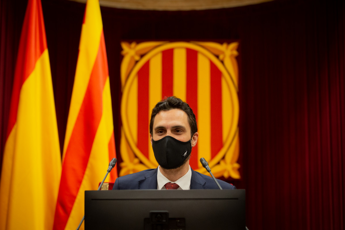 El presidente del Parlament, Roger Torrent