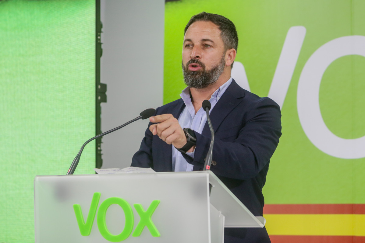 El presidente de Vox, Santiago Abascal