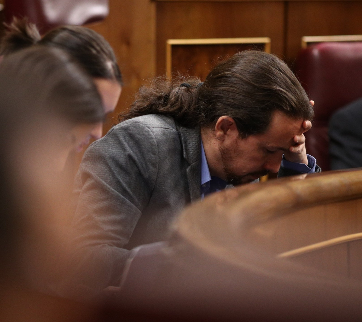 Pablo Iglesias, en el hemiciclo