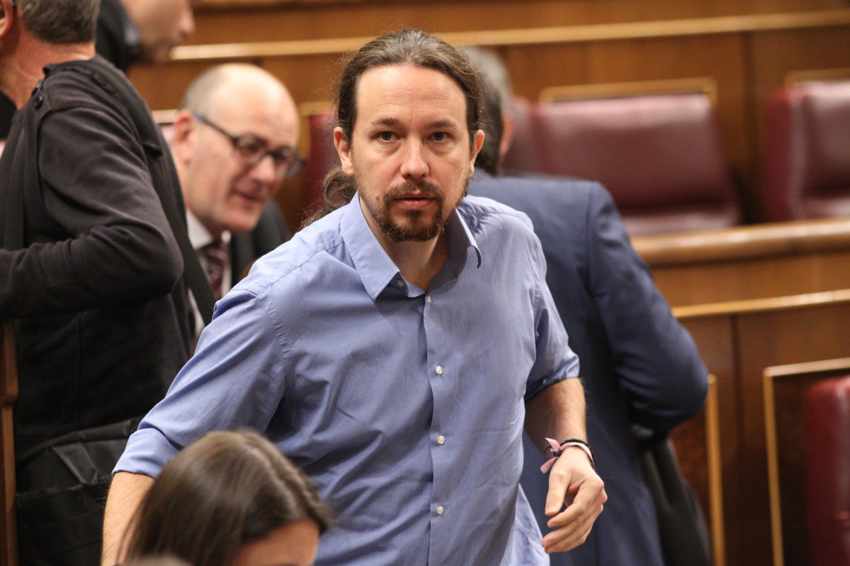 Pablo Iglesias, en el Congreso