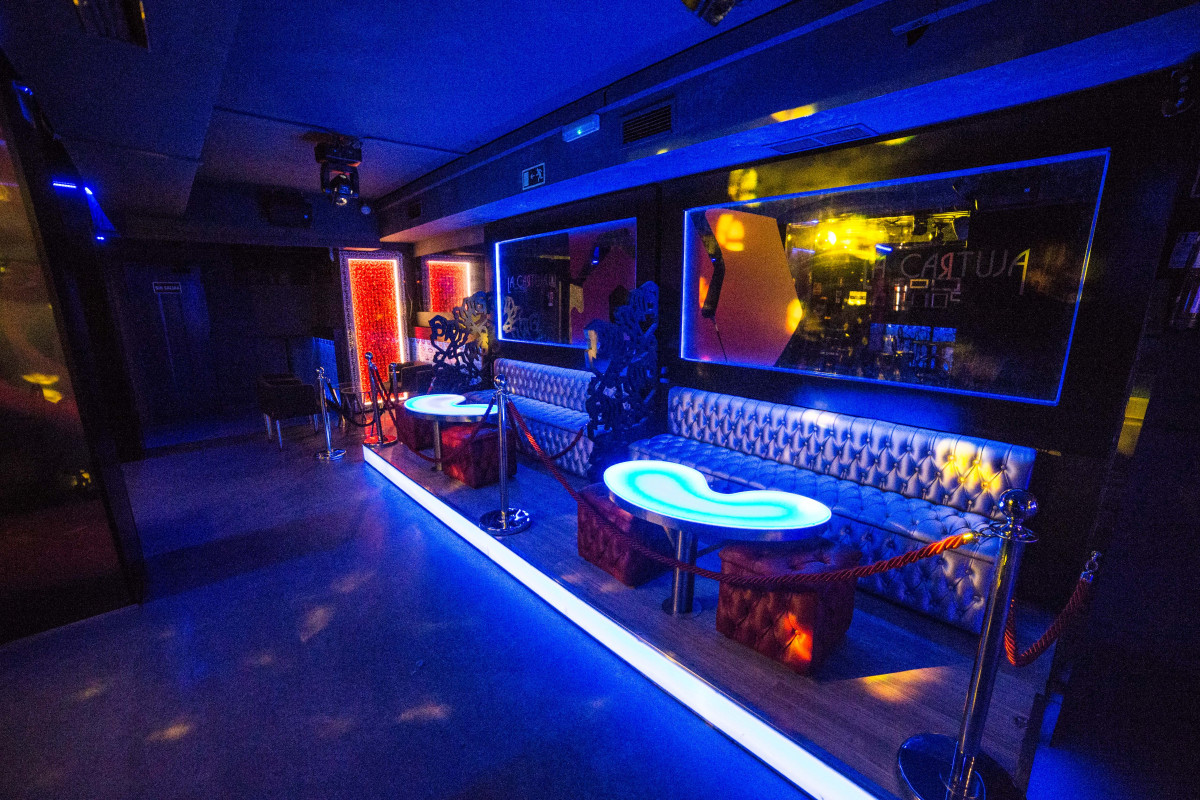 Interior de la discoteca La Cartuja (Calle de la Cruz, 10), en Madrid (España), a 3 de julio de 2020.