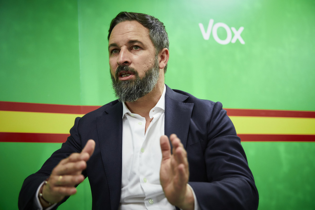 El presidente de Vox, Santiago Abascal