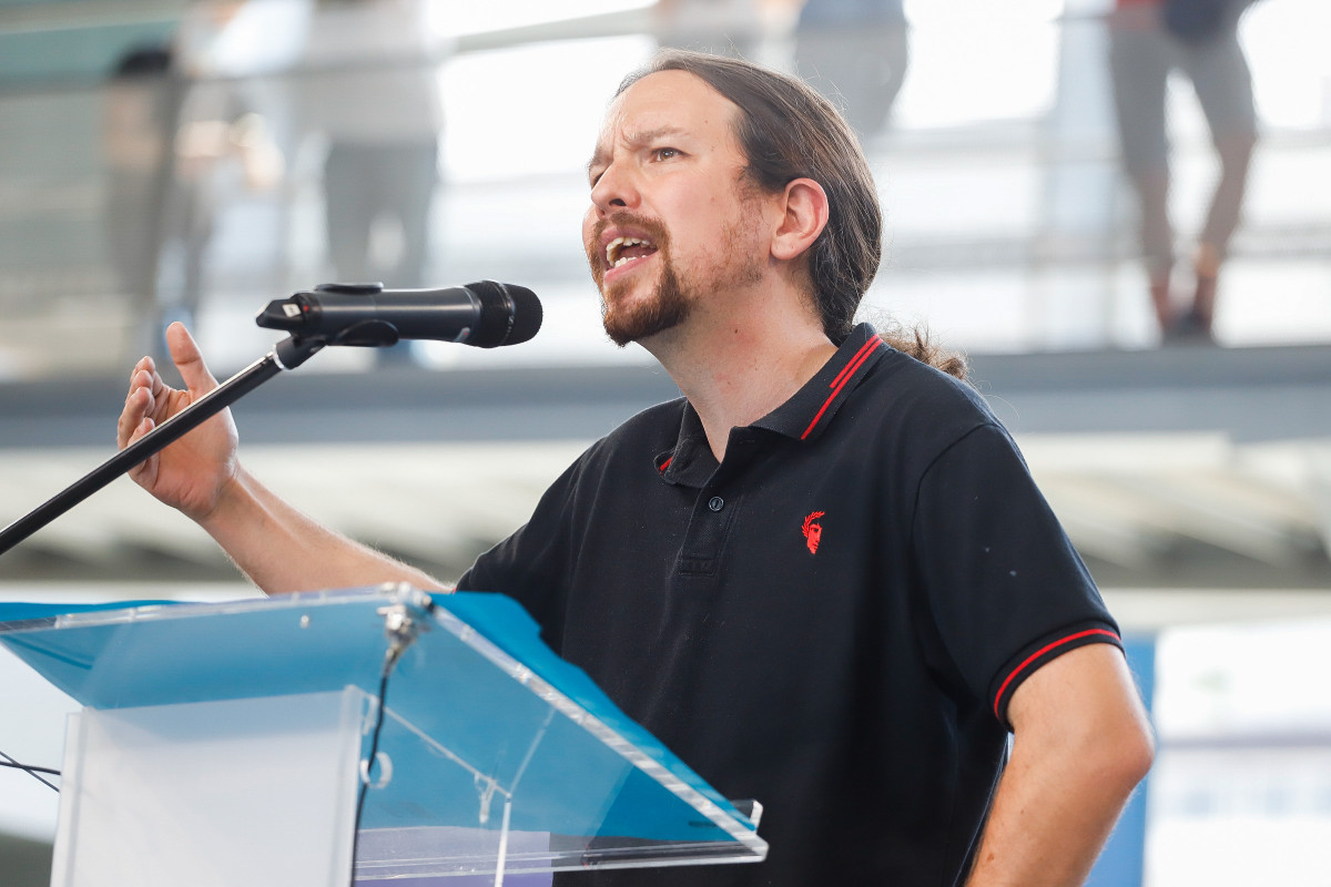 El vicepresidente segundo del Gobierno y líder de Podemos, Pablo Iglesias,