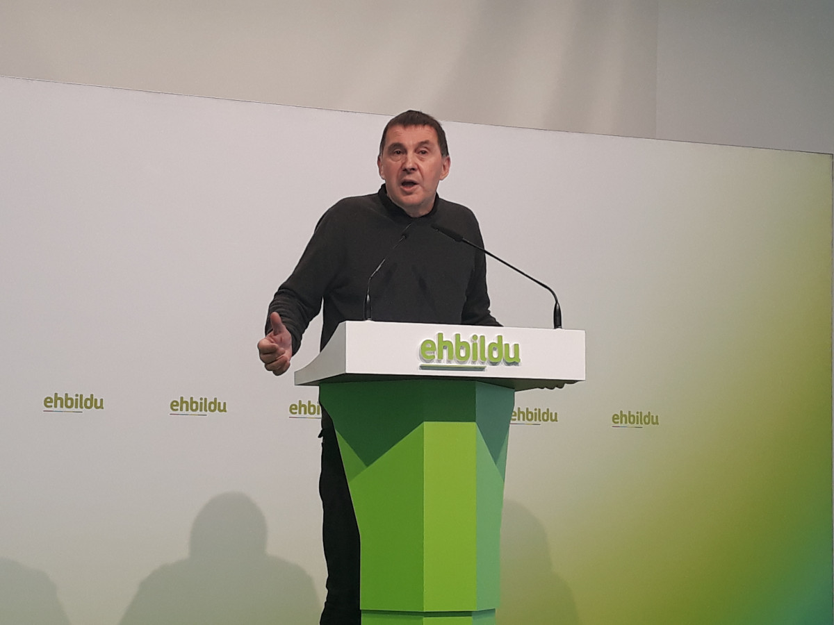 El coordinador general de EH Bildu, Arnaldo Otegi