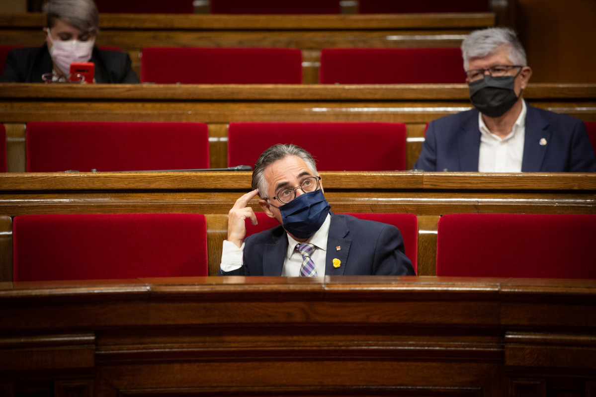 El conseller d'Empresa, Ramon Tremosa, al Parlament. Barcelona, Catalunya, (Espanya), 9 de setembre del 2020.