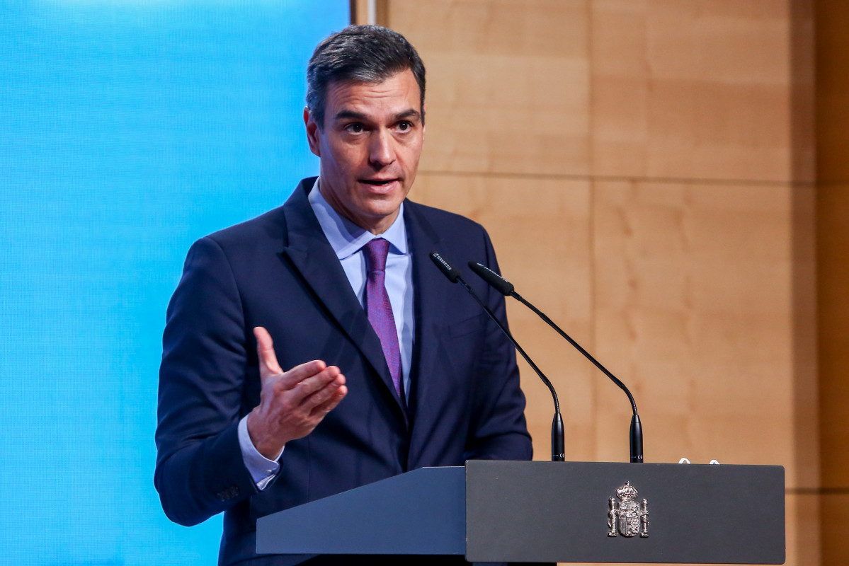 El presidente del Gobierno, Pedro Sánchez, presenta el Programa Misiones de Ciencia e Innovación, en el Museo de Ciencia y Tecnología (MUNCYT), en Alcobendas, Madrid (España), a 9 de diciembre de 