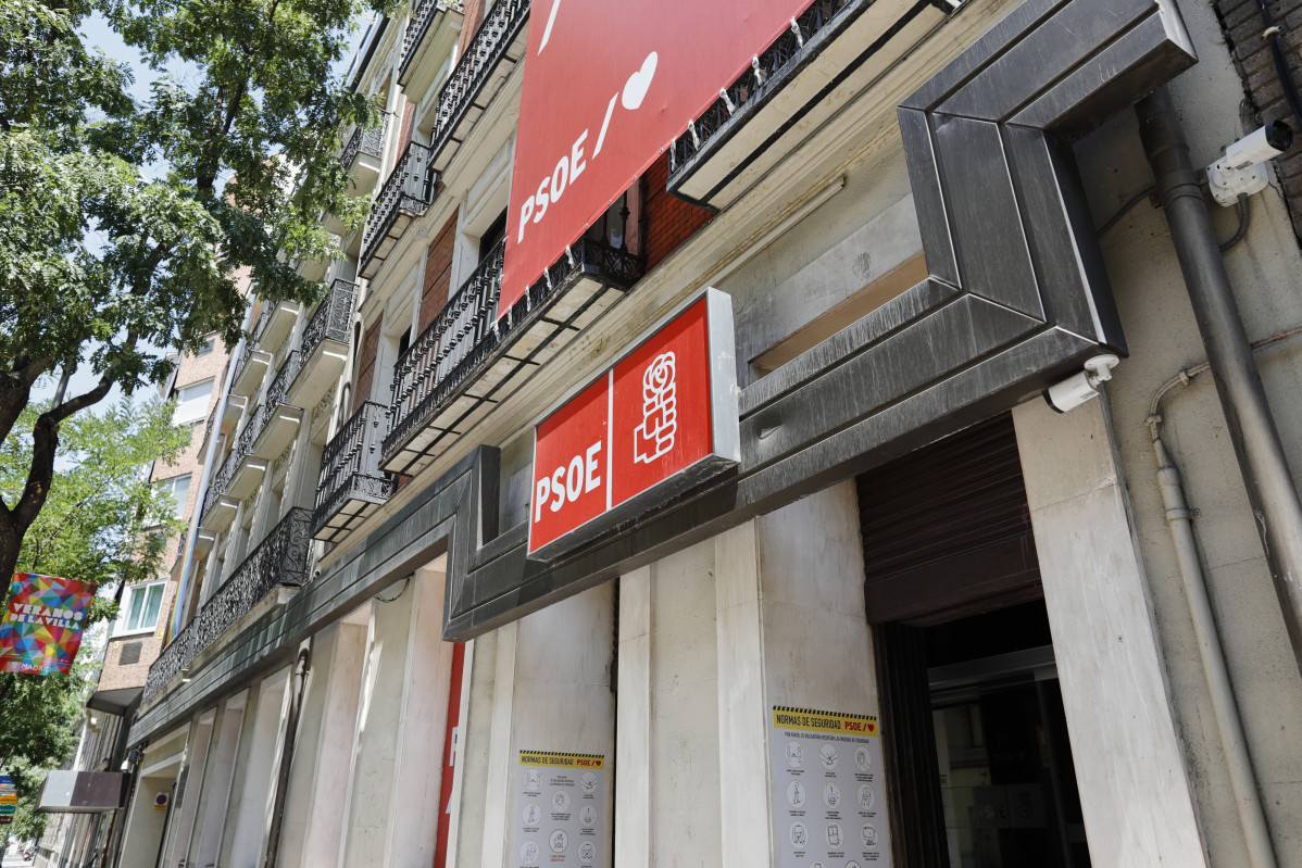 Edificio de la sede del PSOE, situado en la calle Ferraz, en Madrid (España), a 24 de julio de 2020.