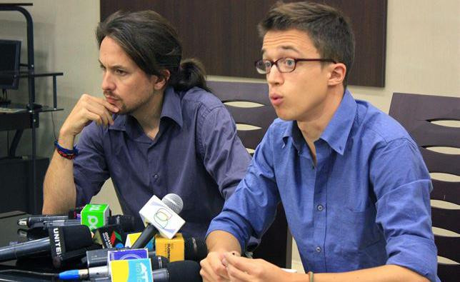 Pablo Iglesias e Íñigo Errejón, profesores de la Universitat de València