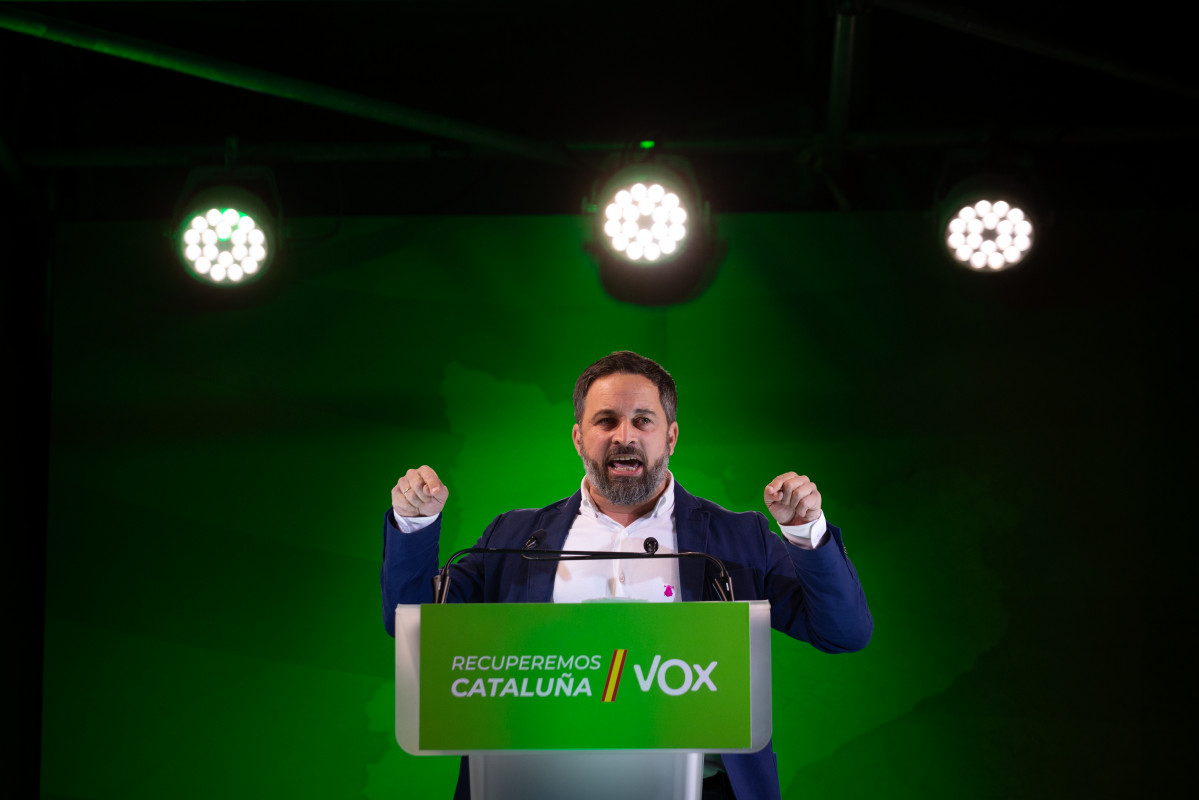 El presidente de Vox, Santiago Abascal