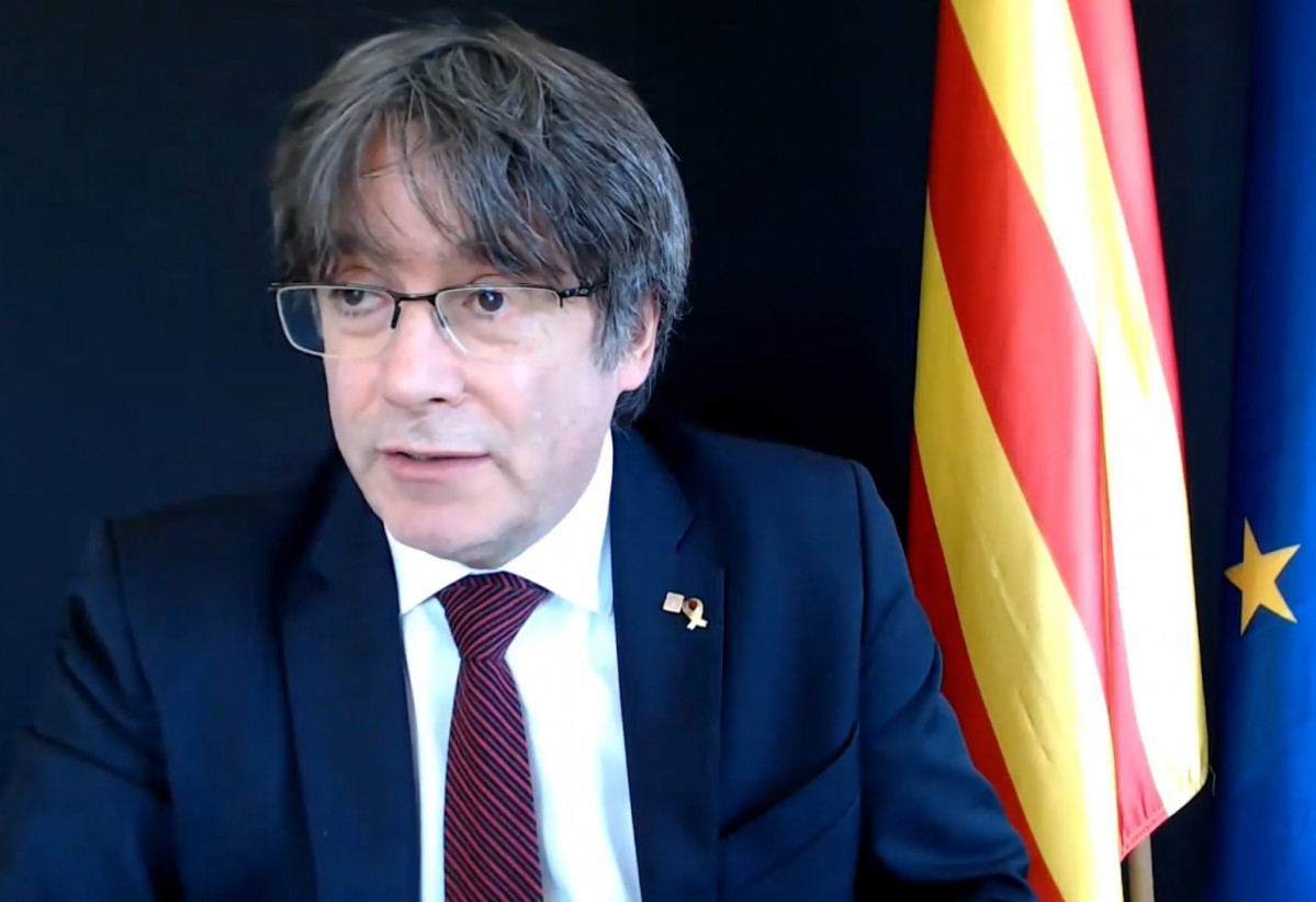 L'expresident del Govern Carles Puigdemont presenta l'audiollibre 'Els dies clau' (Penguin Random House).