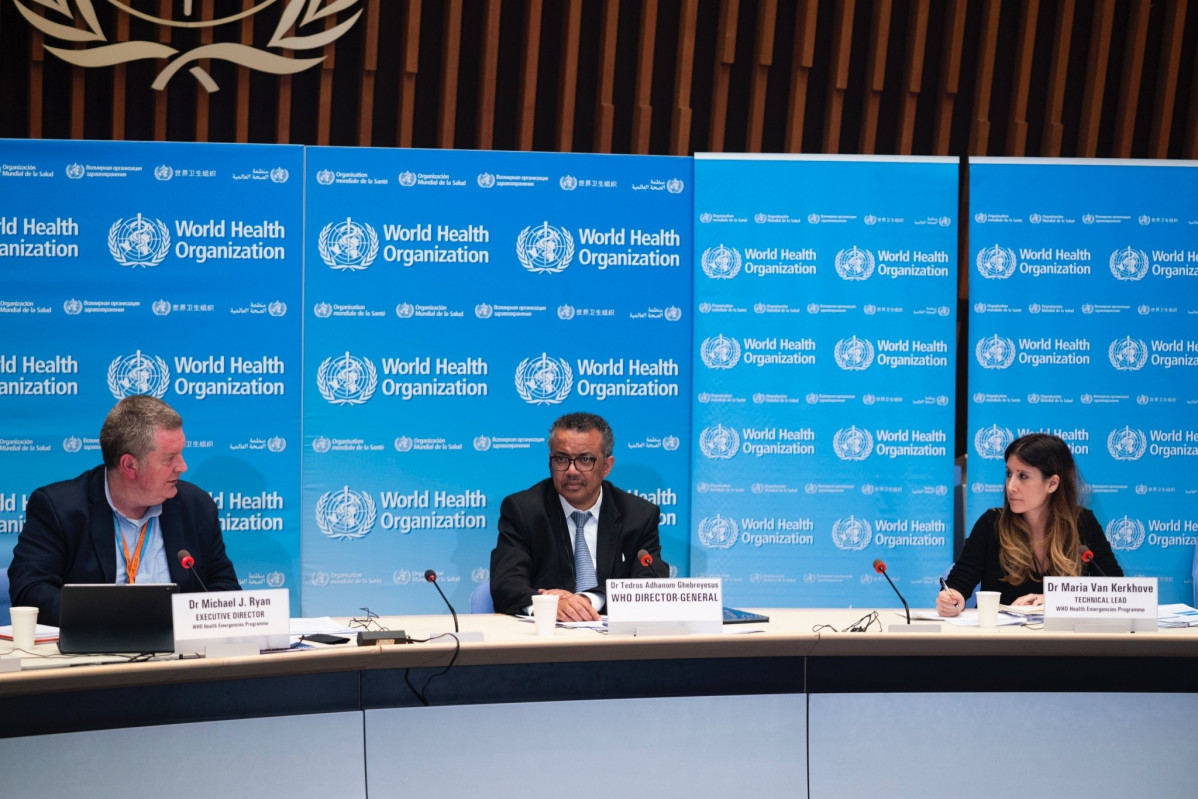 Archivo - El director general de la Organización Mundial de la Salud, Tedros Adhanom Ghebreyesus, comparece en rueda de prensa para informar sobre la evolución de la pandemia de coronavirus. 18 de m