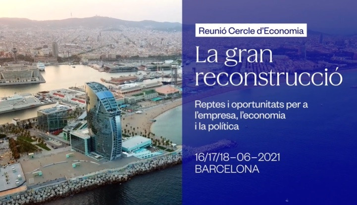 El Cercle d'Economia celebrará la XXXVI Reunió Cercle d'Economia (RCE) bajo el título 'La gran reconstrucción, retos y oportunidades para la empresa, la economía y la política' los días 16, 17 