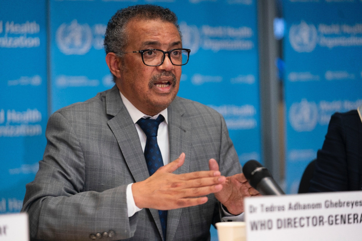 Archivo - El director general de la Organización Mundial de la Salud (OMS), Tedros Adhanom Ghebreyesus, durante la rueda de prensa diaria sobre el coronavirus Covid-19. 21 de febrero de 2020.