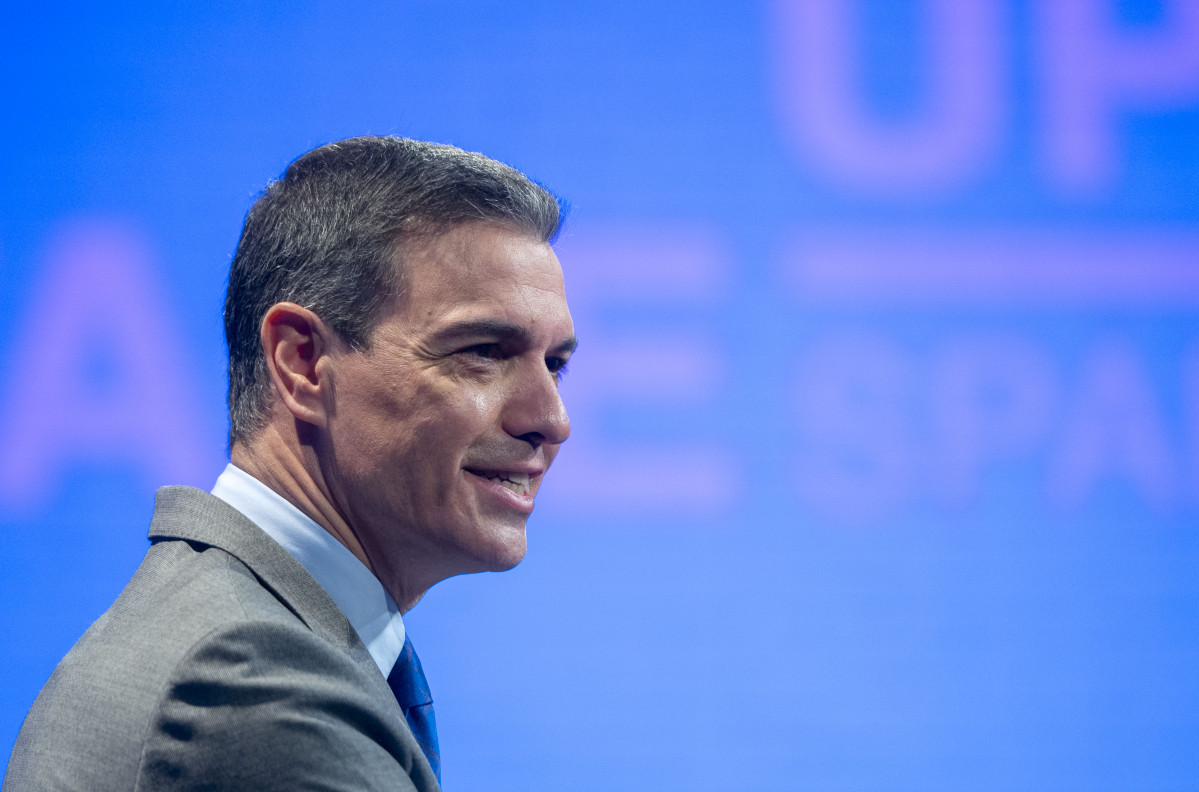 El presidente del Gobierno, Pedro Sánchez, interviene en la inauguración de la segunda edición del foro económico español ‘Wake Up, Spain!, Aprendizaje, crecimiento y sostenibilidad en la Europ