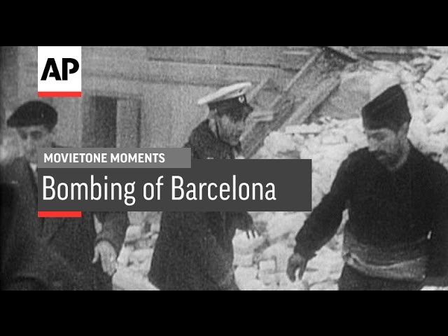 Bombing of Barcelona 1938 | Movietone Moment | 1 Apr 16