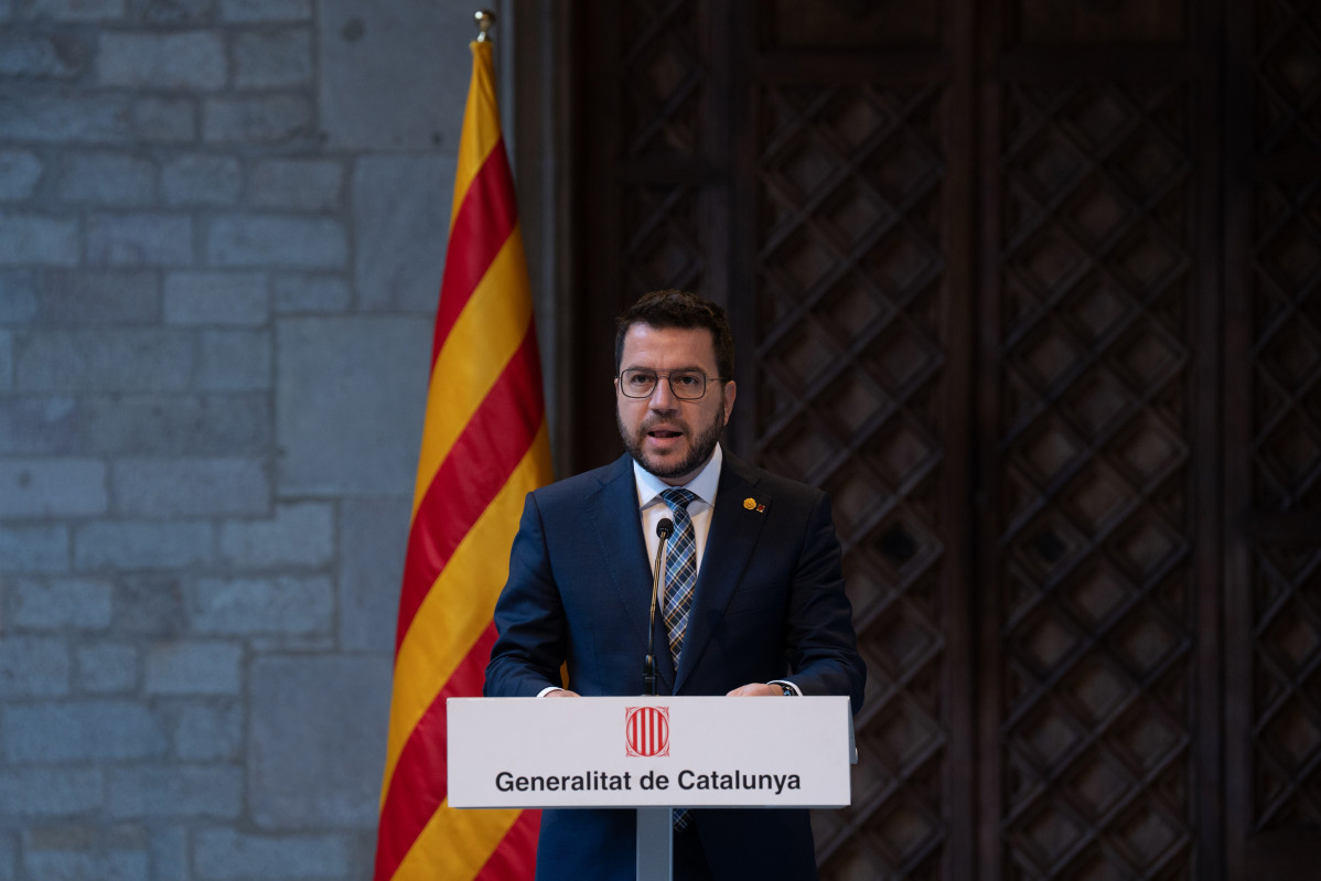 El presidente de la Generalitat, Pere Aragonès.