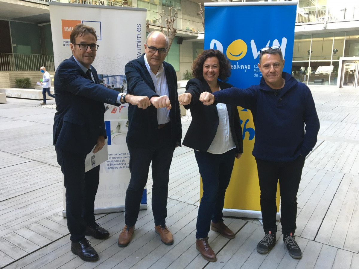 De izquierda a derecha, Joaquín Arribas, Rafael de la Torre, Ana Aldea y Albert Barba