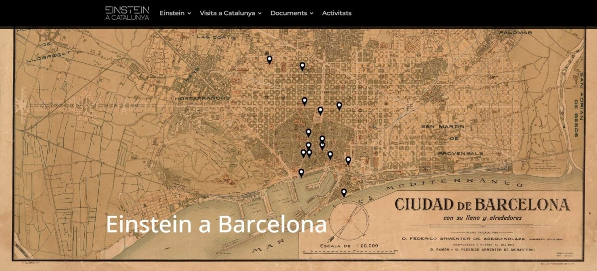 EuropaPress 5003377 mapa interactivo lugares visitio albert einstein barcelona