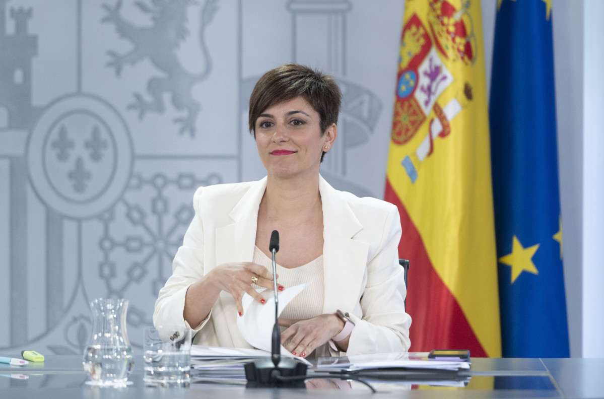 La ministra de Política Territorial y portavoz del Gobierno, Isabel Rodríguez, en una rueda de prensa tras el Consejo de Ministros