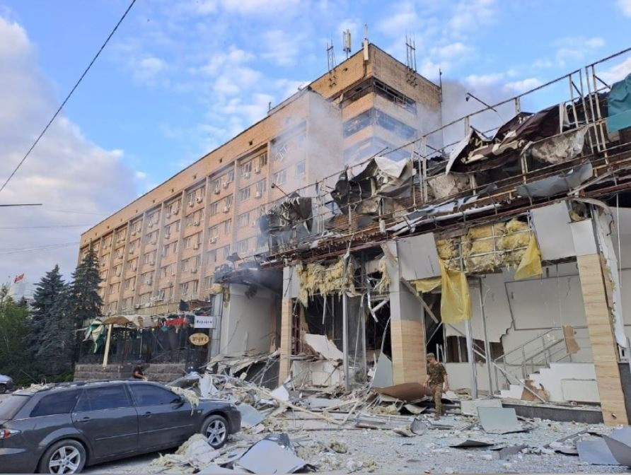 EuropaPress 5299217 edificio danado bombardeo ruso contra restaurante ciudad kramatorsk donetsk