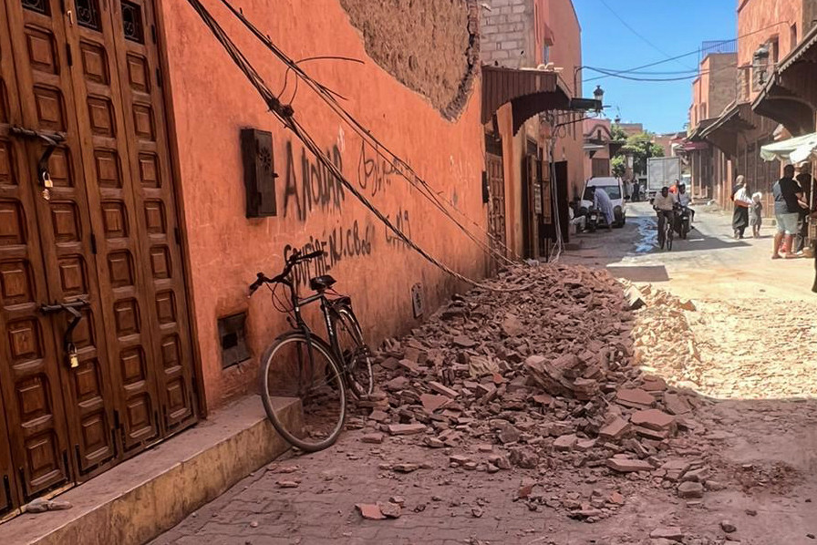 EuropaPress 5428385 09 september 2023 morocco marrakesh damages are seen in marrakesh following