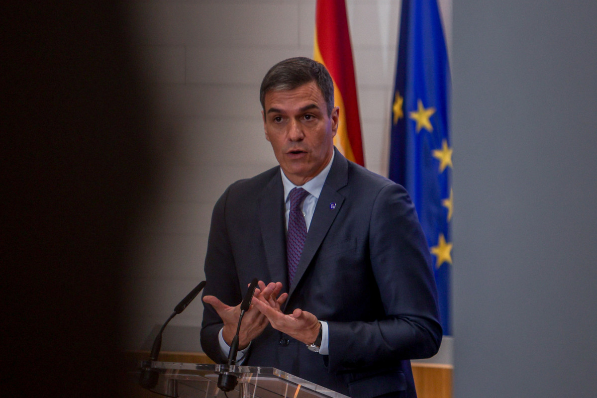 El presidente del Gobierno en funciones, Pedro Sánchez