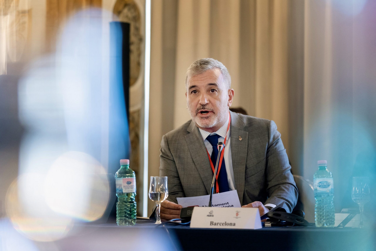 El alcalde de Barcelona, Jaume Collboni, participa en la conferencia 'European Cities and Global Challenges' en Florencia