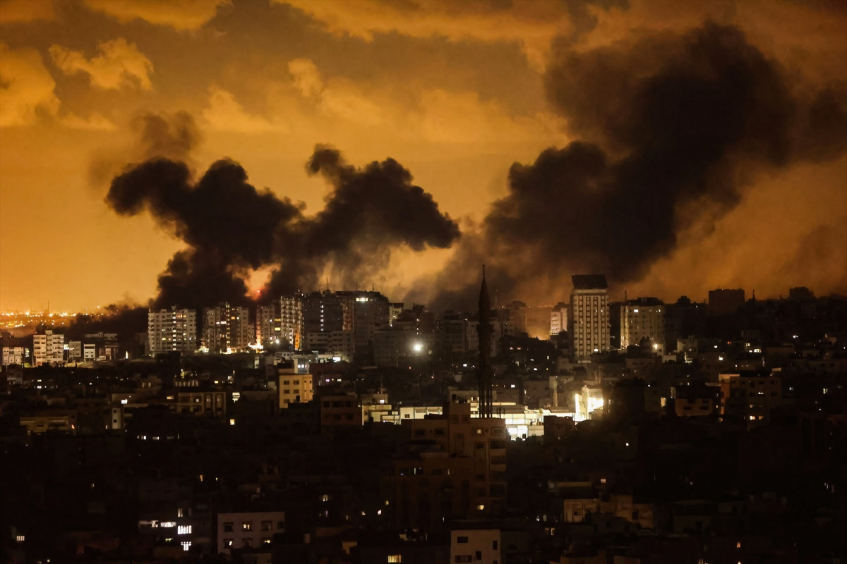 EuropaPress 5503592 october 10 2023 gaza palestine smoke rises following israeli strikes in