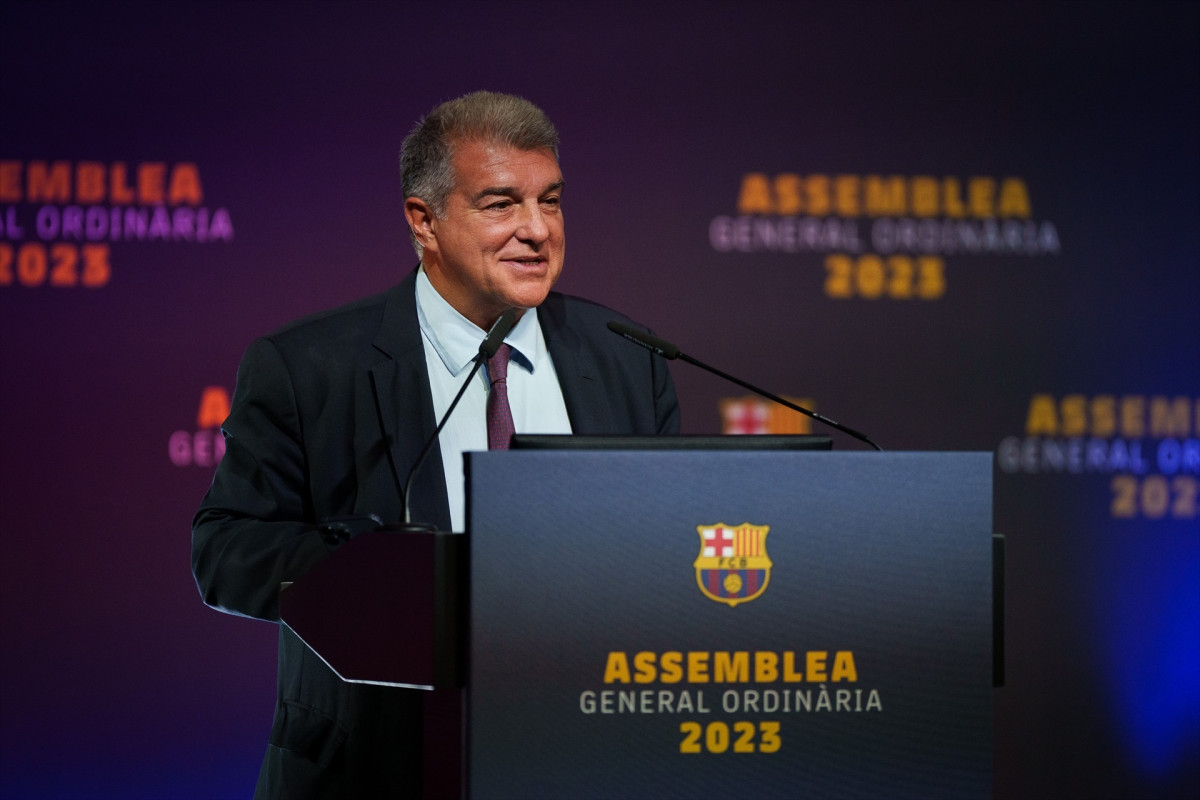 EuropaPress 5520941 presidente fc barcelona joan laporta asamblea compromisarios club 21