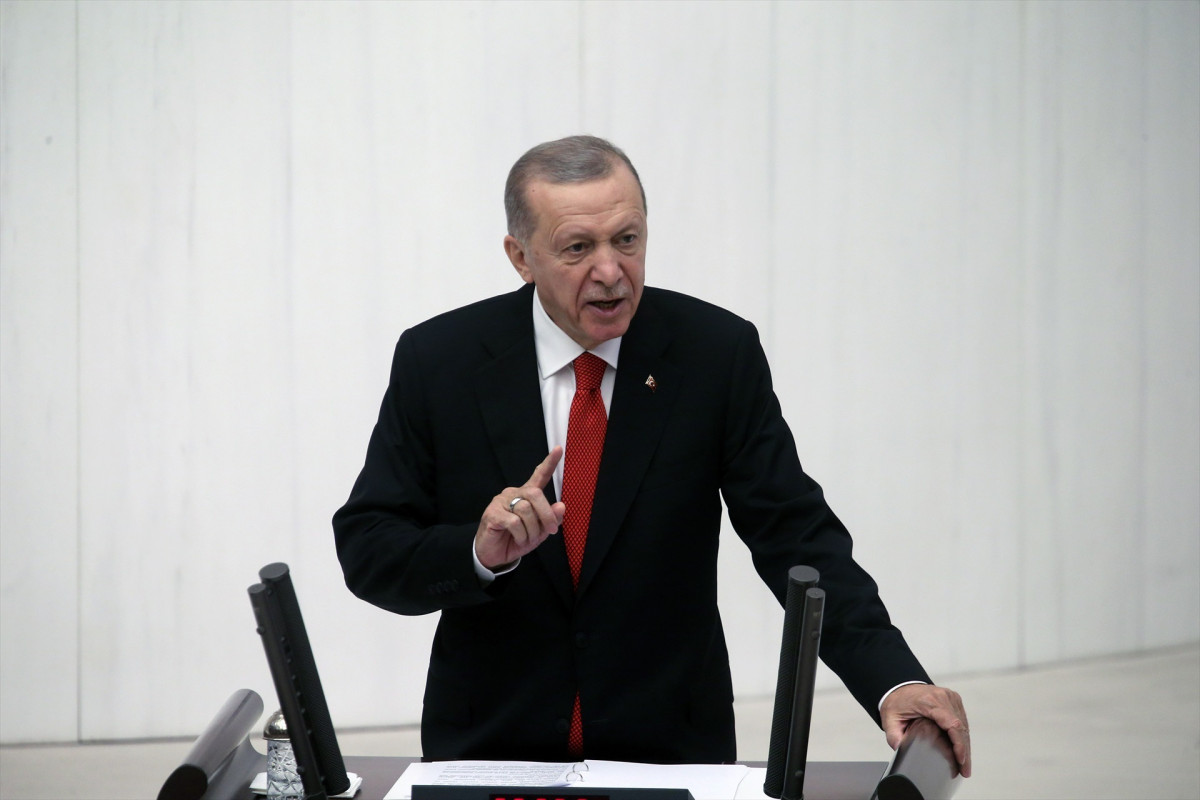 EuropaPress 5503428 ankara oct 2023    turkish president recep tayyip erdogan speaks at the