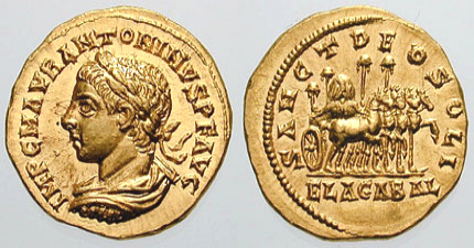 Elagabalus Aureus Sol Invictus