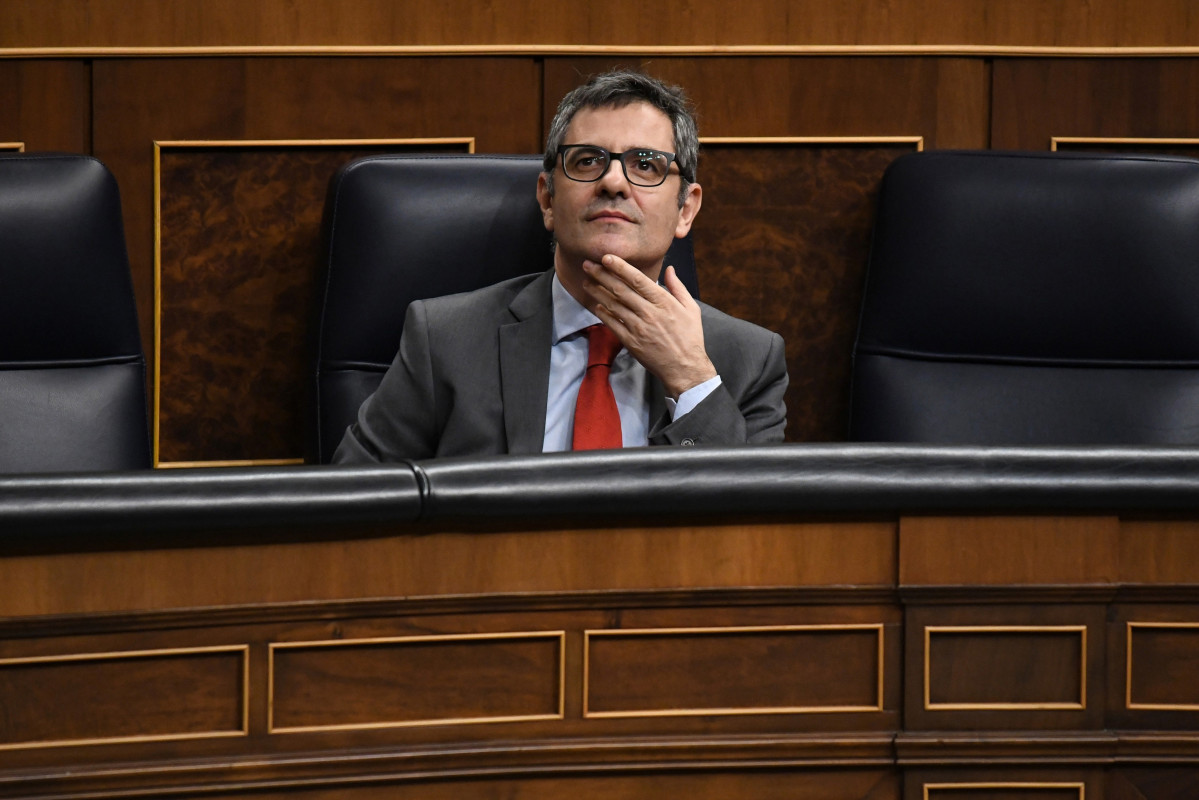 El ministro de la Presidencia, Justicia y Relaciones con las Cortes, Félix Bolaños.